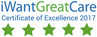 I want great care certificate of excellence